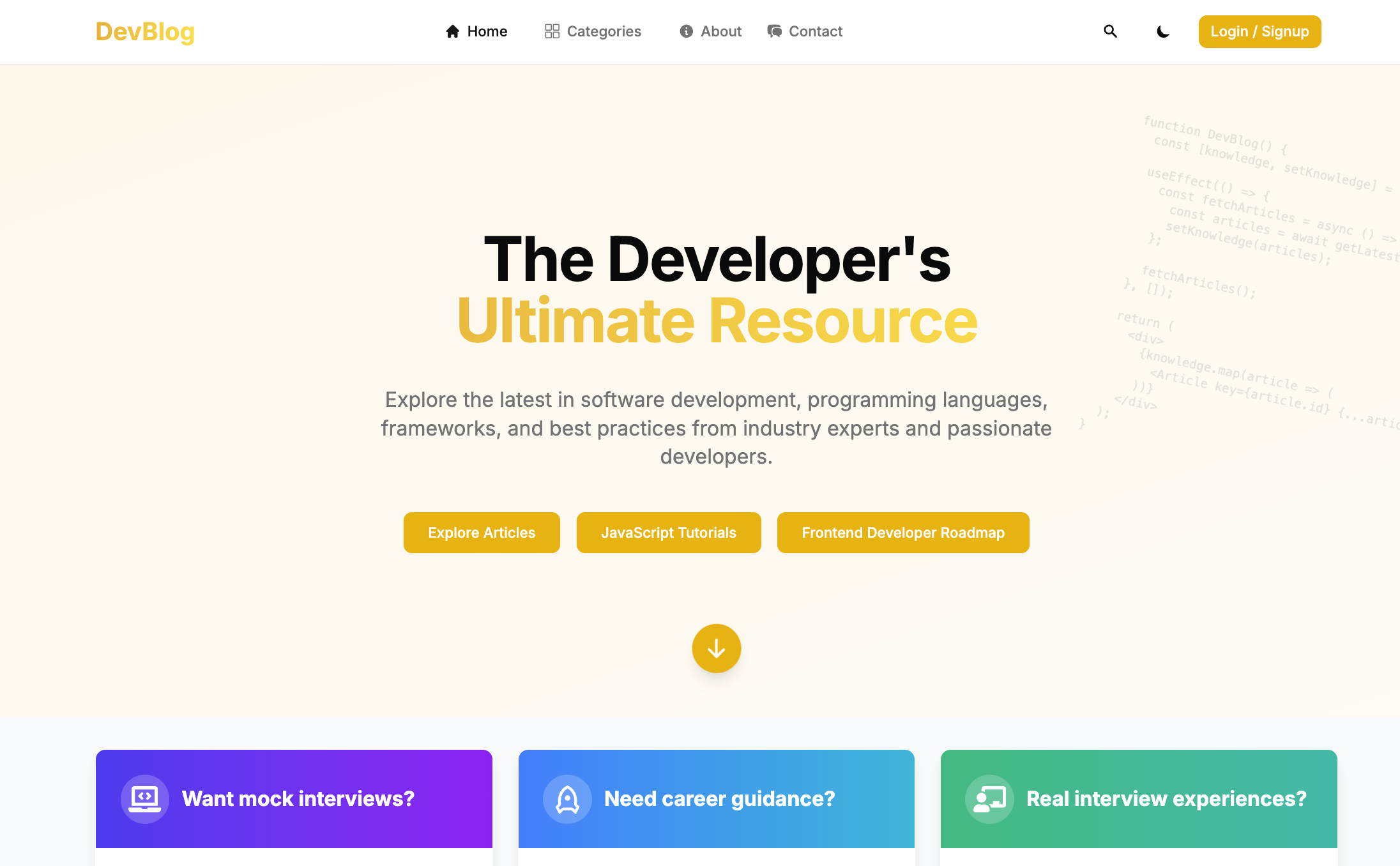 A technical content platform for developers